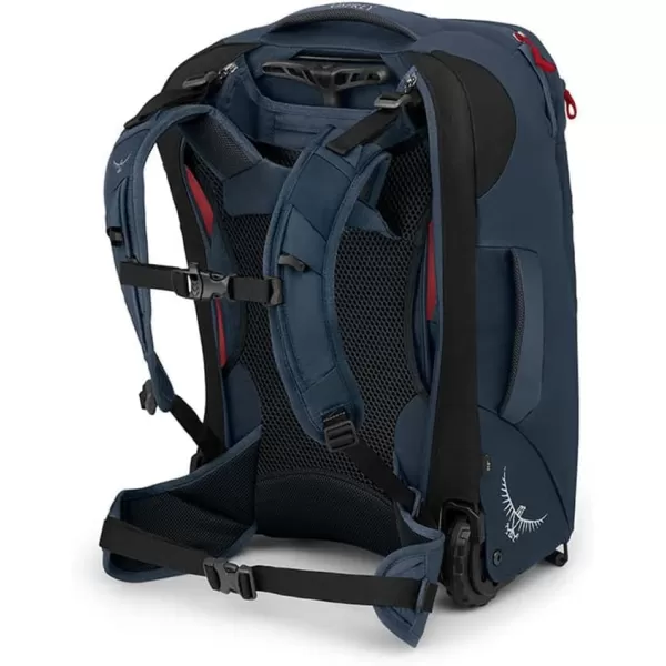 Osprey Farpoint Mens Wheeled Travel Pack 65L Black One SizeMuted Space Blue