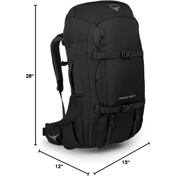 Osprey Farpoint Trek 55L Mens Travel Backpack Muted Space BlueBlack