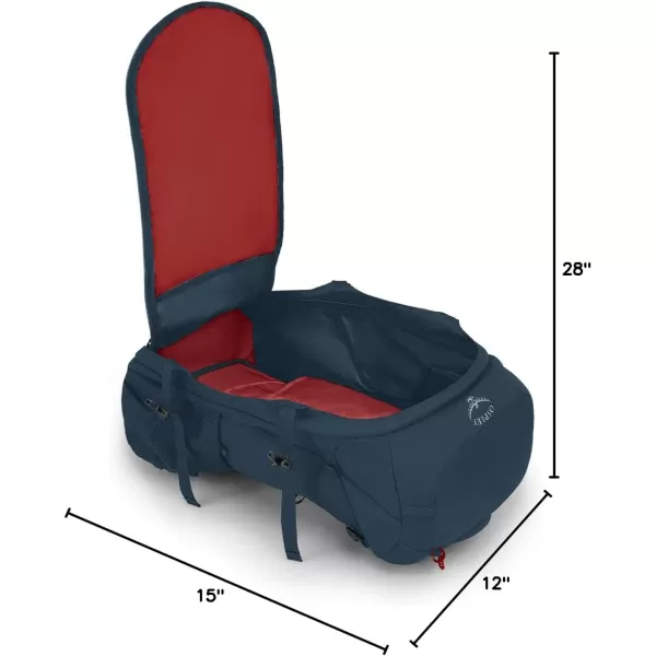 Osprey Farpoint Trek 55L Mens Travel Backpack Muted Space BlueMuted Space Blue