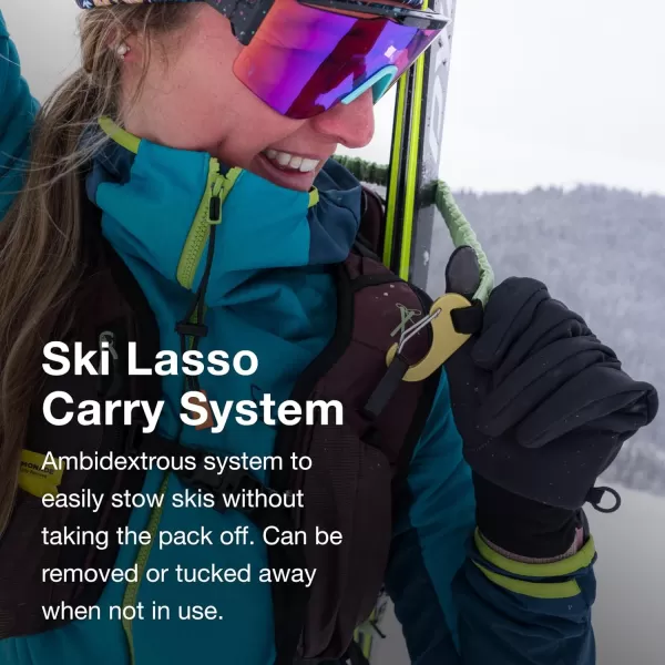 Osprey Firn 18L Ski and Snowboard Backpack Elderberry PurplePeppermint Green SmallMediumSandy GreyTequila Orange