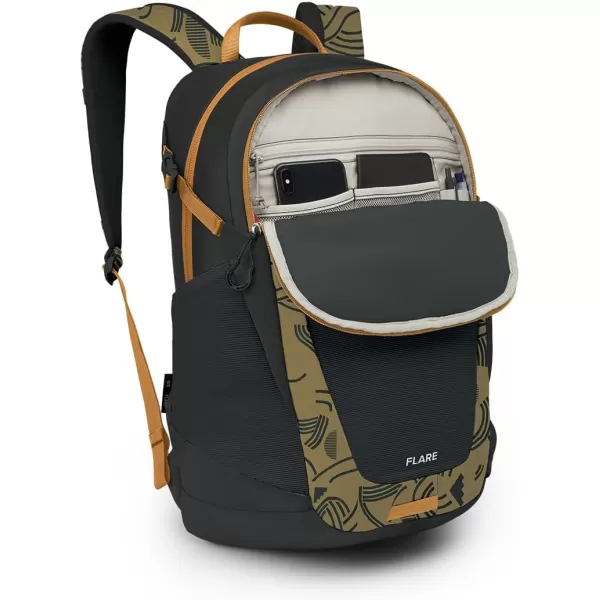Osprey Flare Laptop BackpackFind the Way PrintBlack