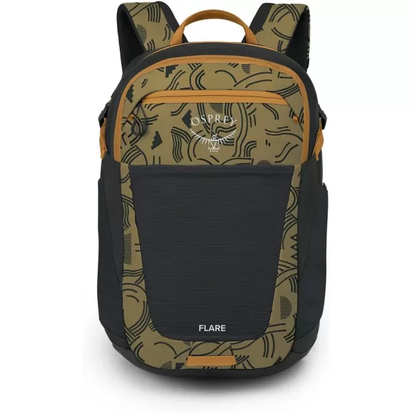 Osprey Flare Laptop BackpackFind the Way PrintBlack