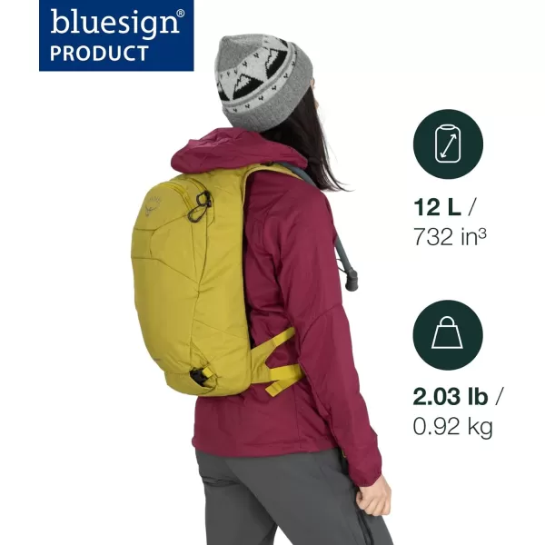Osprey Glade 5L Ski and Snowboard Backpack with Hydraulics Water Reservoir BlackBabylonica Yellow