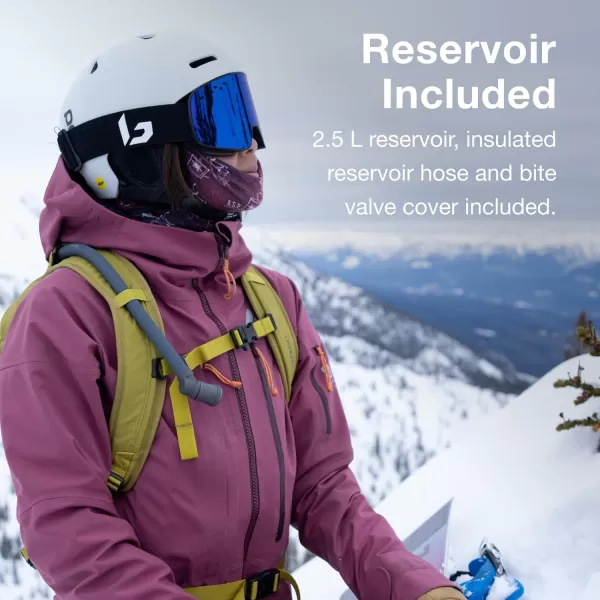 Osprey Glade 5L Ski and Snowboard Backpack with Hydraulics Water Reservoir BlackBabylonica Yellow