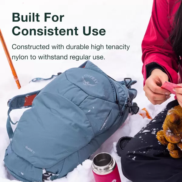 Osprey Glade 5L Ski and Snowboard Backpack with Hydraulics Water Reservoir BlackCelestine Blue