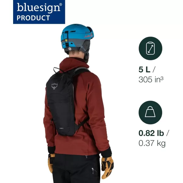 Osprey Glade 5L Ski and Snowboard Backpack with Hydraulics Water Reservoir BlackCelestine Blue