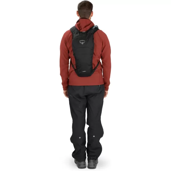 Osprey Glade 5L Ski and Snowboard Backpack with Hydraulics Water Reservoir BlackCelestine Blue
