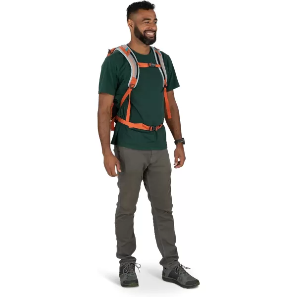 Osprey Hikelite 18L Unisex Hiking Backpack 18 Tan Concrete One SizeKoi OrangeBlue Venture