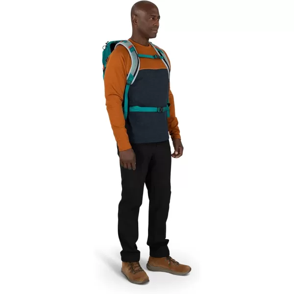 Osprey Hikelite 18L Unisex Hiking Backpack 18 Tan Concrete One SizePine Leaf Green