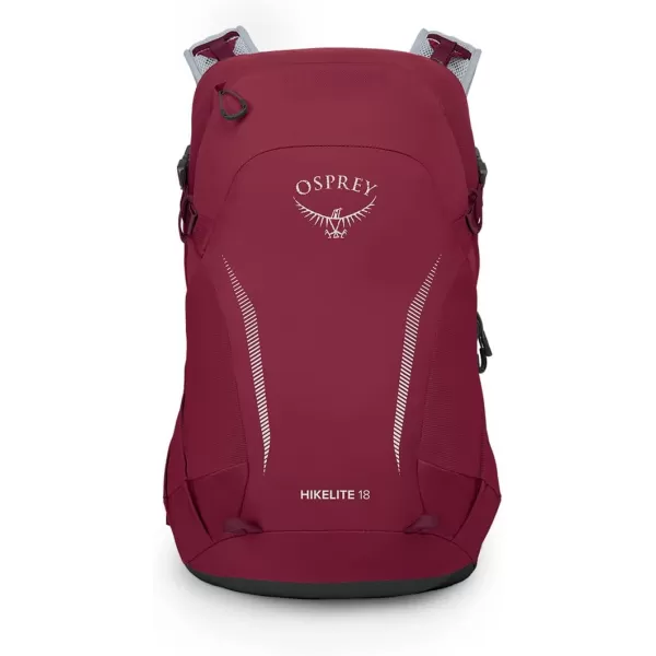 Osprey Hikelite 18L Unisex Hiking Backpack 18 Tan Concrete One SizeSangria Red