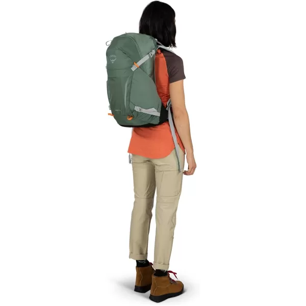 Osprey Hikelite 26L Unisex Hiking Backpack Pine Leaf GreenBlack