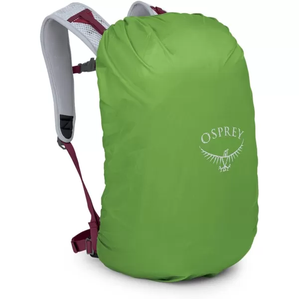 Osprey Hikelite 26L Unisex Hiking Backpack Pine Leaf GreenSangria Red