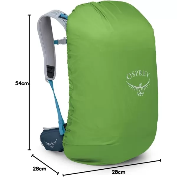 Osprey Hikelite 32L Unisex Hiking Backpack Pine Leaf Green SMAtlas Blue