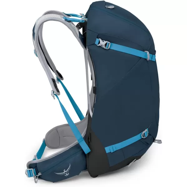 Osprey Hikelite 32L Unisex Hiking Backpack Pine Leaf Green SMAtlas Blue