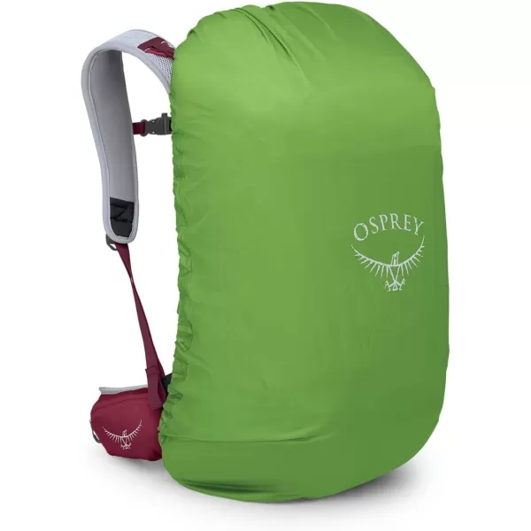 Osprey Hikelite 32L Unisex Hiking Backpack Pine Leaf Green SMSangria Red