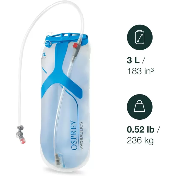 Osprey Hydraulics 3L Backpack Water Reservoir with Bite Valve