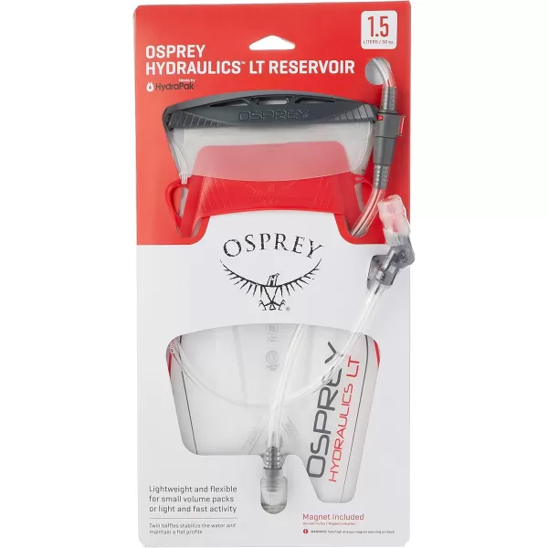 Osprey Hydraulics LT Lightweight Water Reservoir  Hydration Bladder 1525 Liters  Prior SeasonRed