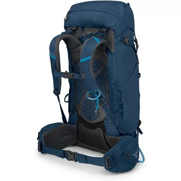 Osprey Kestrel 38L Mens Backpacking Backpack Black SMAtlas Blue