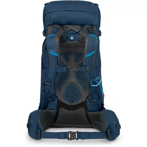 Osprey Kestrel 38L Mens Backpacking Backpack Black SMAtlas Blue