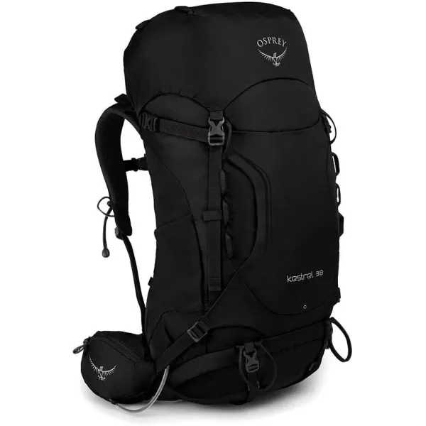 Osprey Kestrel 38L Mens Backpacking Backpack Black SMBlack
