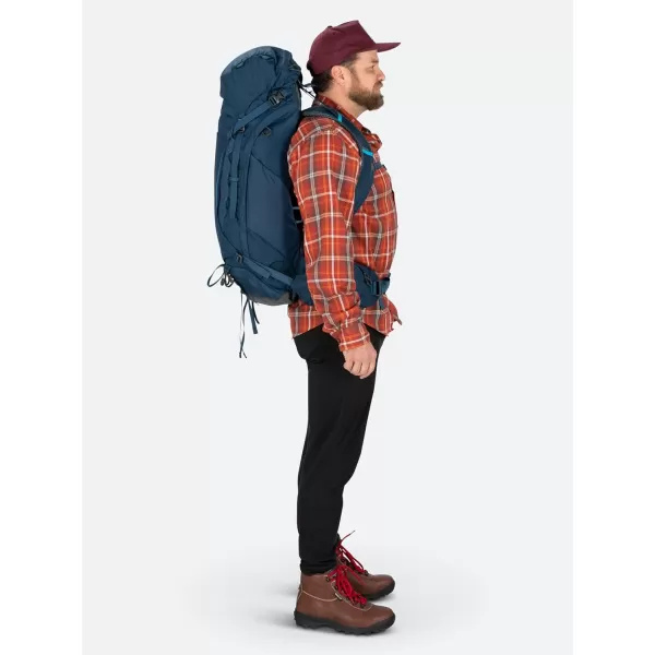 Osprey Kestrel 38L Mens Backpacking Backpack Black SMBonsai Green