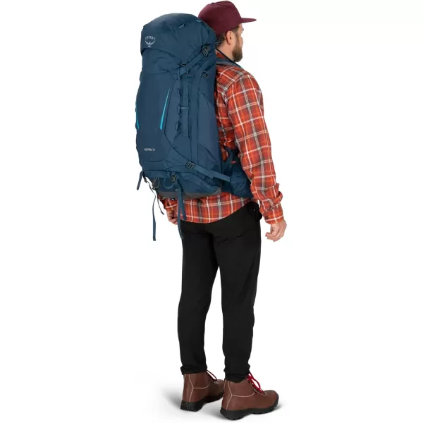 Osprey Kestrel 38L Mens Backpacking Backpack Black SMBonsai Green