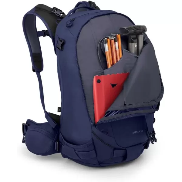 Osprey Kresta 30 Womens Backcountry Ski and Snowboard BackpackWinter Night Blue
