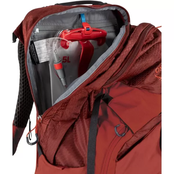 Osprey Manta 34L Mens Hiking Backpack with Hydraulics Reservoir Oak Leaf Orange One SizeBlack