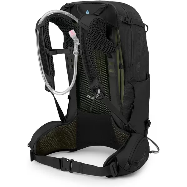 Osprey Manta 34L Mens Hiking Backpack with Hydraulics Reservoir Oak Leaf Orange One SizeBlack