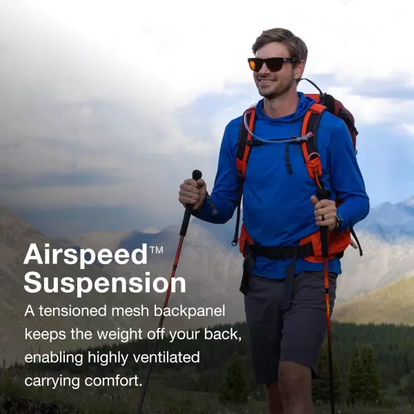 Osprey Manta 34L Mens Hiking Backpack with Hydraulics Reservoir Oak Leaf Orange One SizeOak Leaf Orange