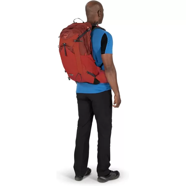 Osprey Manta 34L Mens Hiking Backpack with Hydraulics Reservoir Oak Leaf Orange One SizeOak Leaf Orange