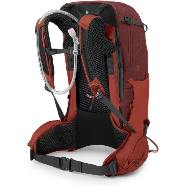 Osprey Manta 34L Mens Hiking Backpack with Hydraulics Reservoir Oak Leaf Orange One SizeOak Leaf Orange