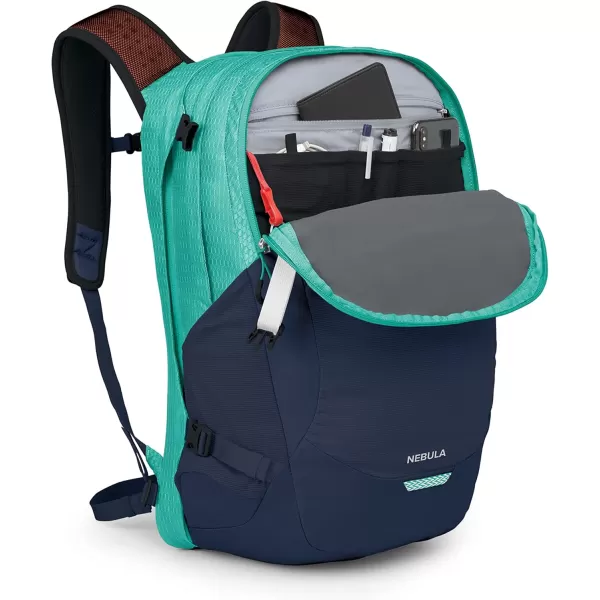 Osprey Nebula Commuter Backpack Atlas BlueHeatherReverie GreenCetacean Blue