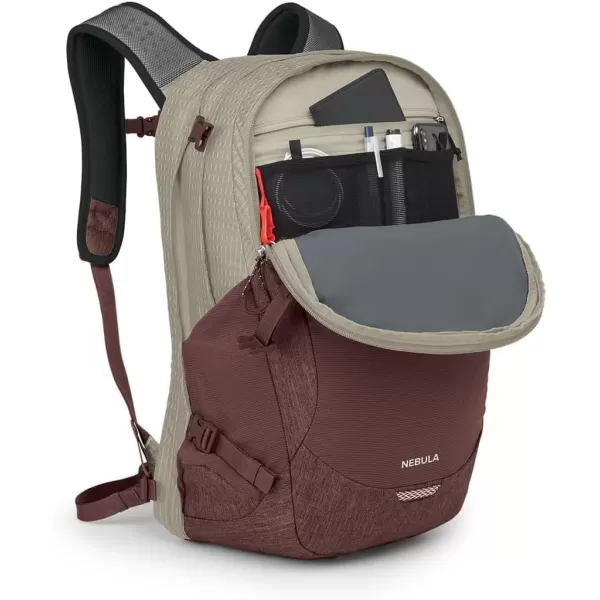 Osprey Nebula Commuter Backpack Atlas BlueHeatherSawdust TanRaisin Red