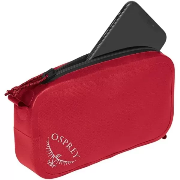 Osprey Padded Pack Pocket BlackPoinsettia Red