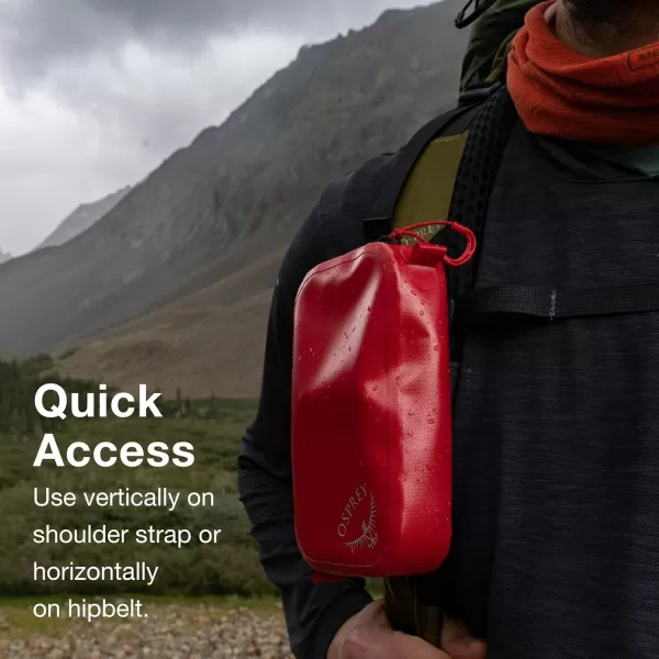 Osprey Padded Pack Pocket BlackPoinsettia Red