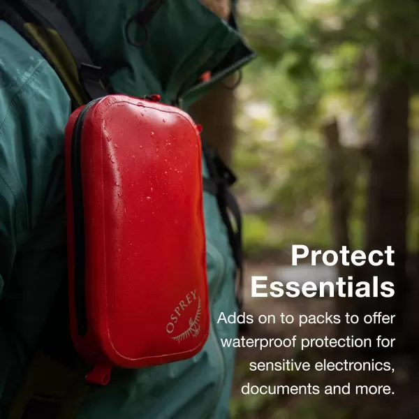 Osprey Padded Pack Pocket BlackPoinsettia Red