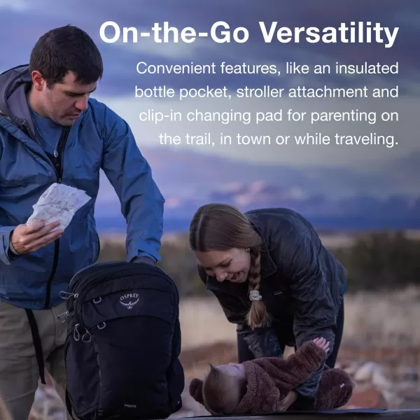 Osprey Poco Changing Backpack with Clipin Changing Pad Tan ConcreteTan Concrete