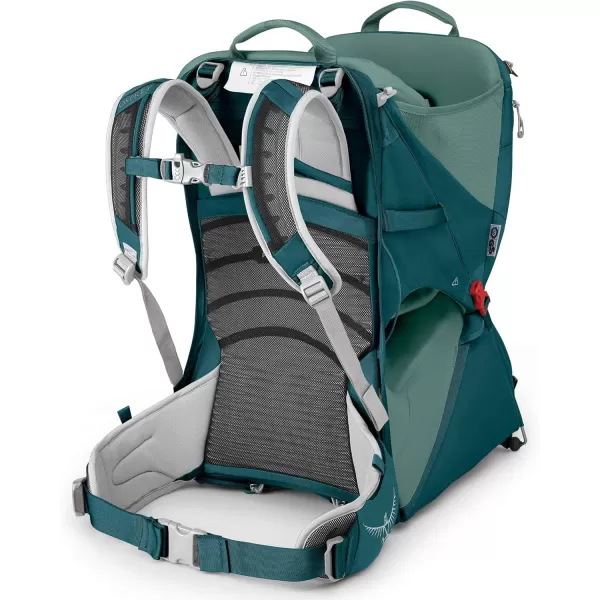 Osprey Poco LT Lightweight Child Carrier and Backpack for Travel Deep Teal Minimum load 238lbs  Maximum load 485lbsDeep Teal