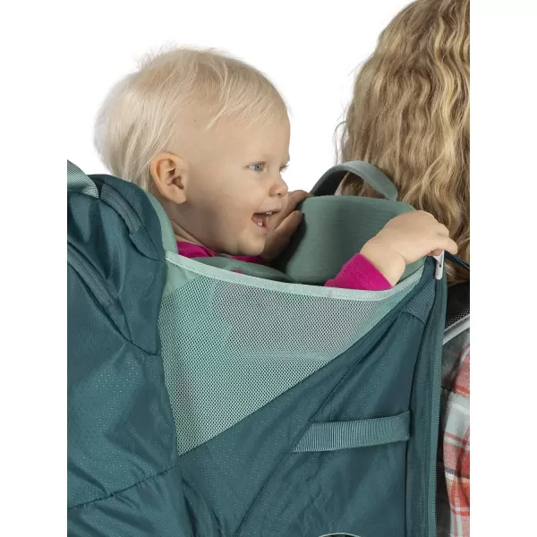 Osprey Poco LT Lightweight Child Carrier and Backpack for Travel Deep Teal Minimum load 238lbs  Maximum load 485lbsDeep Teal