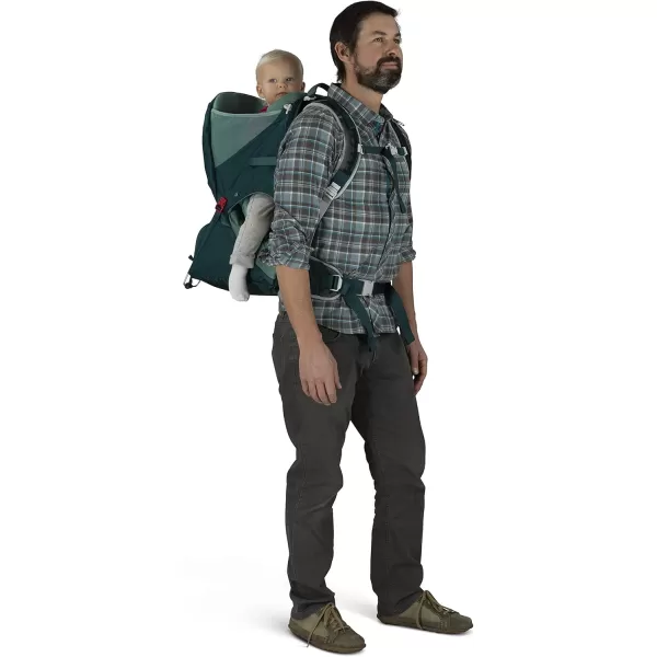 Osprey Poco LT Lightweight Child Carrier and Backpack for Travel Deep Teal Minimum load 238lbs  Maximum load 485lbsDeep Teal