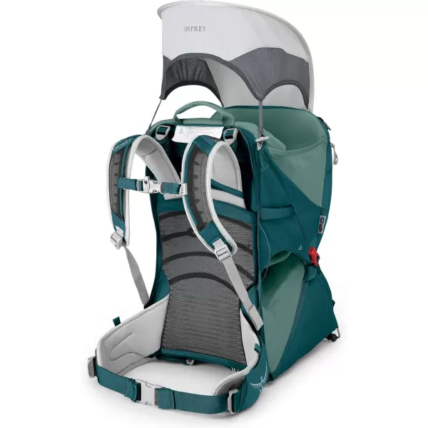 Osprey Poco LT Lightweight Child Carrier and Backpack for Travel Deep Teal Minimum load 238lbs  Maximum load 485lbsDeep Teal