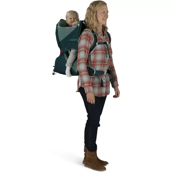 Osprey Poco LT Lightweight Child Carrier and Backpack for Travel Deep Teal Minimum load 238lbs  Maximum load 485lbsDeep Teal