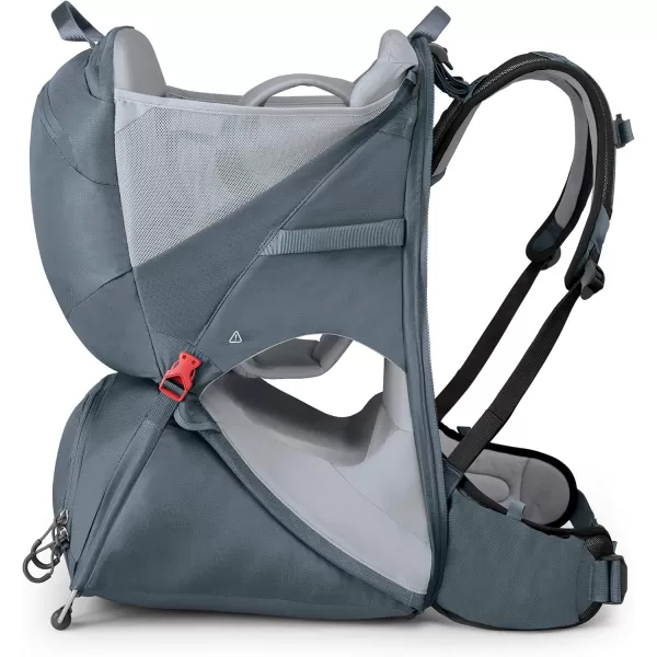 Osprey Poco LT Lightweight Child Carrier and Backpack for Travel Deep Teal Minimum load 238lbs  Maximum load 485lbsTungsten Grey