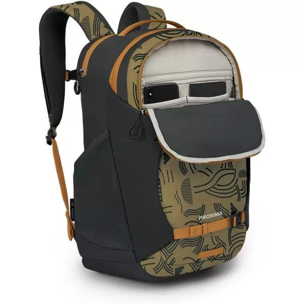 Osprey Proxima Laptop Commuter Backpack BlackFind the Way PrintBlack