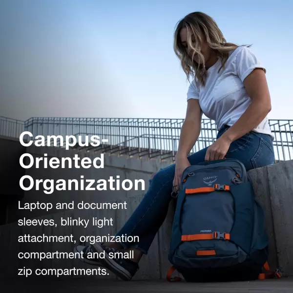 Osprey Proxima Laptop Commuter Backpack BlackNight Shift Blue
