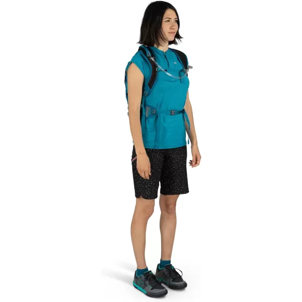Osprey Raven 14L Womens Biking Backpack with Hydraulics Reservoir Waterfront Blue