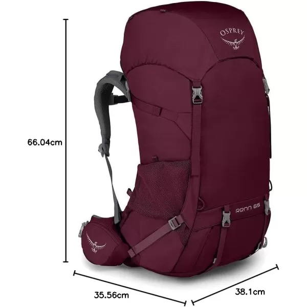 Osprey Renn 65L Womens Backpacking Backpack Aurora PurpleAurora Purple