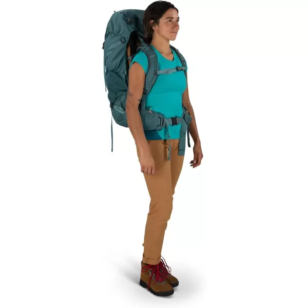 Osprey Renn 65L Womens Backpacking Backpack Cascade BlueMelon OrangeCascade BlueMelon Orange