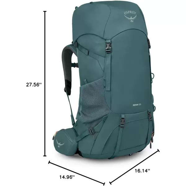 Osprey Renn 65L Womens Backpacking Backpack Cascade BlueMelon OrangeCascade BlueMelon Orange
